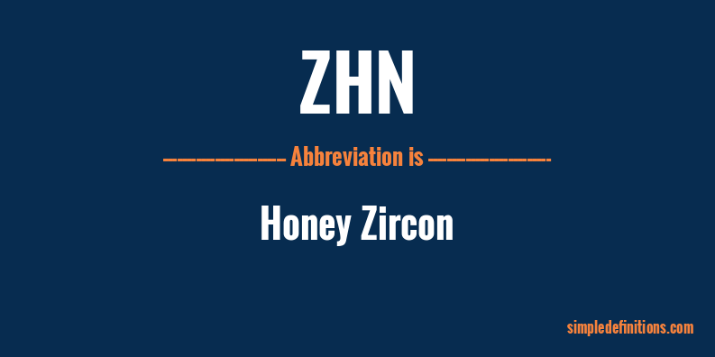 zhn-abbreviation