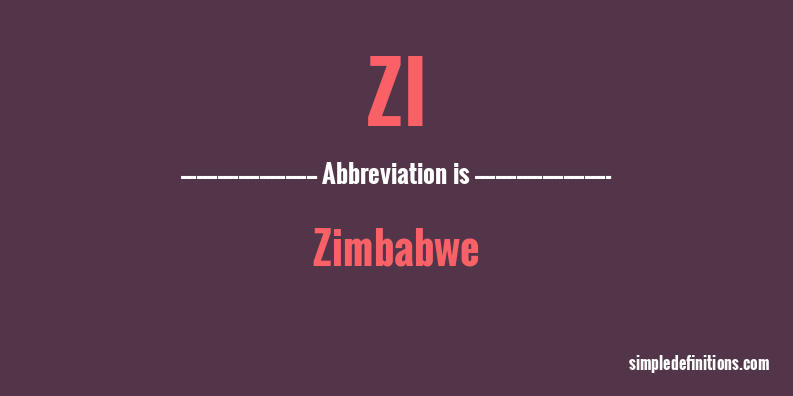 zi-abbreviation