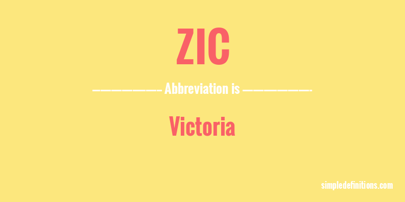 zic-abbreviation