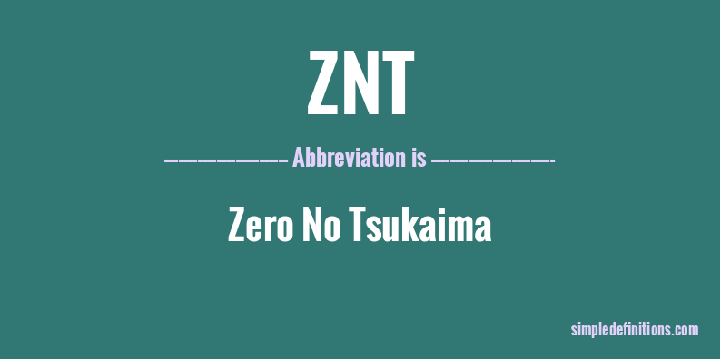 znt-abbreviation