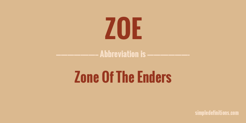 zoe-abbreviation