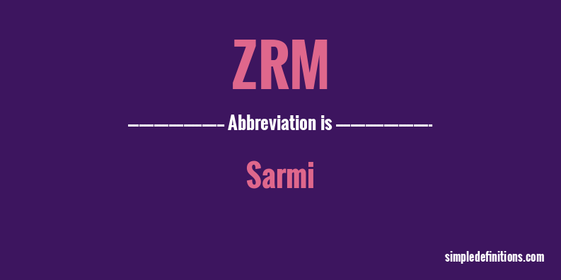 zrm-abbreviation