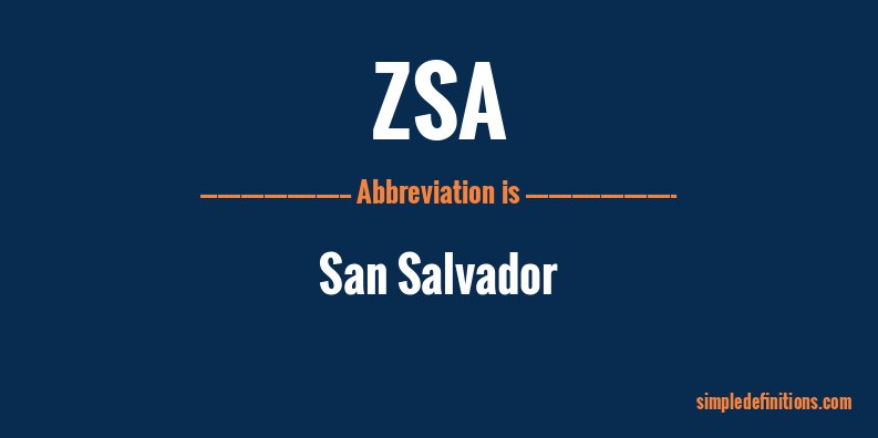 zsa-abbreviation
