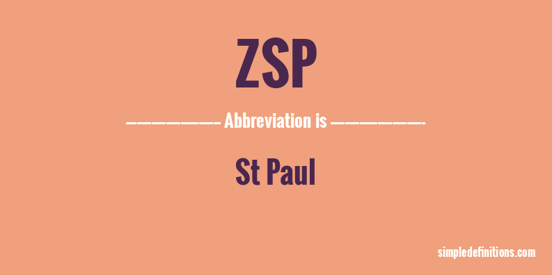 zsp-abbreviation